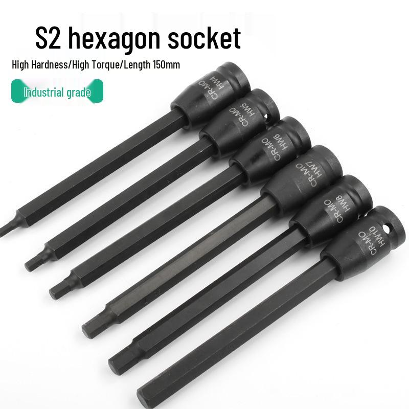 1/2" Extended Hex Bit Air Gun Socket Wrench (150mm)