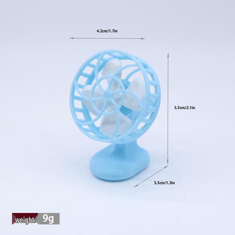 1:12 Dollhouse Miniature Electric Fan - DIY Playhouse Scene Furniture Ornament