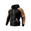 New Winter and Autumn Men's Double-Layered Insulated Thick Hooded Coat, Comfortable Cardigan with Zipper Closure Jacket