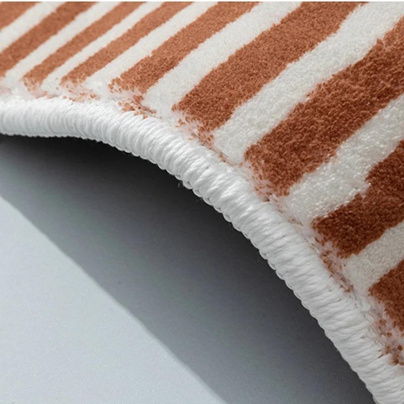 Cartoon Cute Carpets for Living Room Bedroom Decor Round Rugs Non-slip Chair Floor Mat Children's Room Bedside Carpet Study Rug