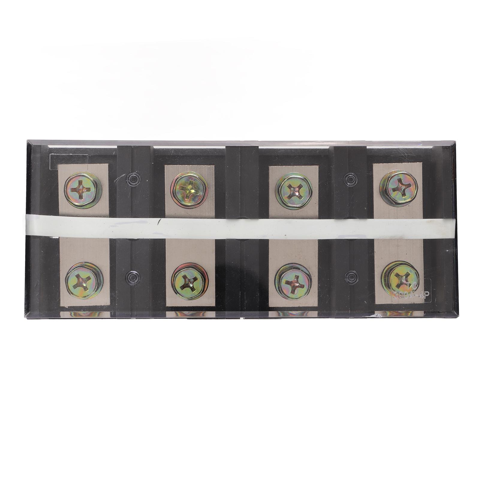 

300A TC Dual Rows Wire Barrier Block Terminal Strip 600V PC Red Copper for Bridge Lighting Tunnel Power Distribution 4