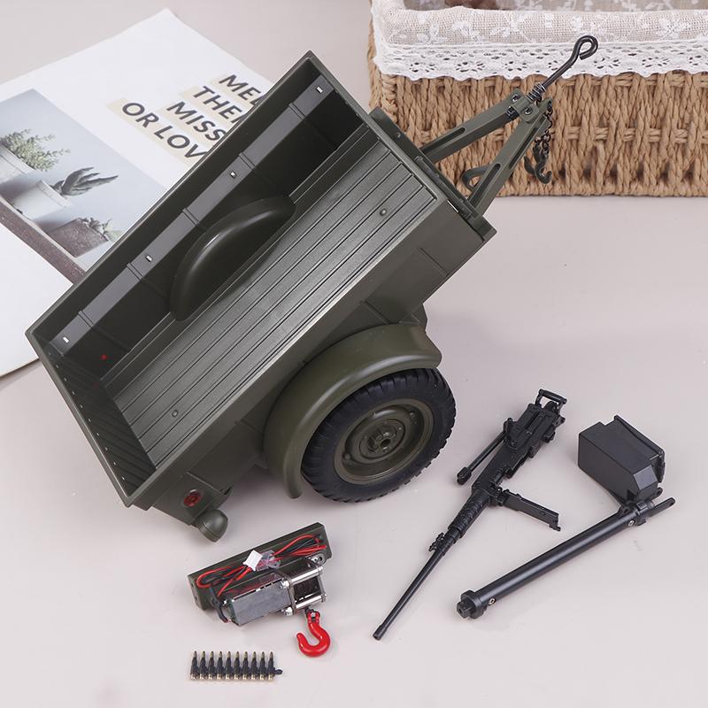 Jjrc C8815 Upgrade Teile Anhänger Soldat Winde Maschinengewehr Ölfass Original Zubehör Für C8815 Rc Auto Upgrade Zubehör