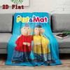 Pat & Mat 2D Flat Pattern Flannel Blanket High Quality All Seasons Warmth and Comfort Perfect for Christmas Gifts.PMT0914457