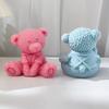 Candle Mold for Candle Making Sitting Bear Silicone Mold for Aromatherapy Plaster Colored Gypsum Mould DIY Crafts