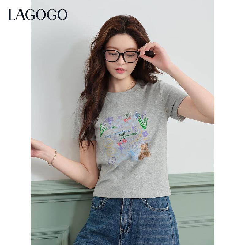 LAGOGO Printed Short-Sleeve T-Shirt M