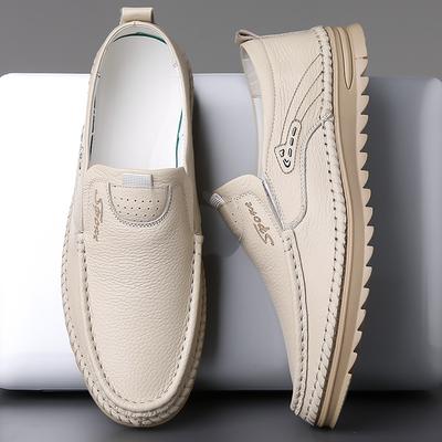 Designer Slip-on Herren Kleid Loafers Frühling Herbst Weiche Sohlen Männliche Fahrschuhe Mode Einfarbige Lederschuhe Männlich