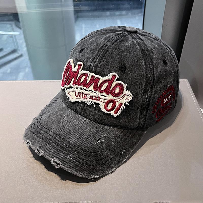 Letter Embroidery Washed Cotton Spring Summer Baseball Cap Men Women Outdoor Sports Snapback Sun Hat Hip Hop Dad Trucker Caps