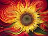 OWN4B Cross Stitch Embroidery 11ct Beautiful Sunflower Easy Embroidery Set for 36x46cm Kit, Pattern, Beginners,