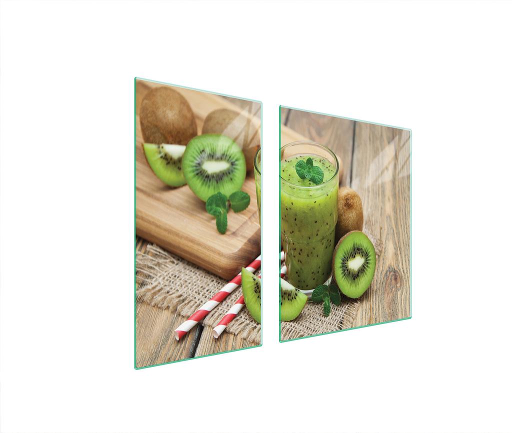 SZKLANA PŁYTA OCHRONNA NA KUCHENKĘ 90x52 KIWI