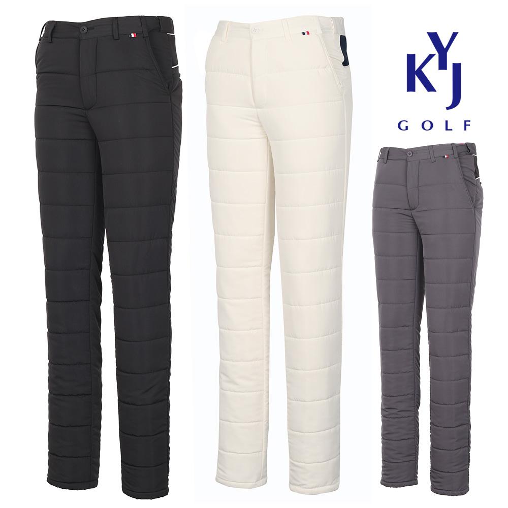 KIM YOUNG JOO GOLF Men'S Winter Slim Fit Quilted Padded Pants Kmwmsl19