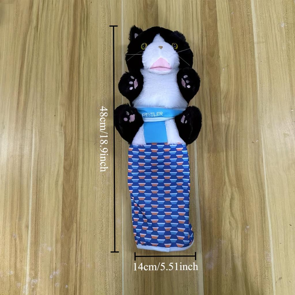 Interaktives Katzenhandpuppen-Spielzeug - Strapazierfähiges Plüsch-Handringspielzeug mit robuster Polsterung | Sicheres Spielen zur mentalen Stimulation & Bindung