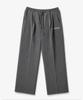 LENGAGEMENT Two-Pleated Wide Elastic Waist Slacks [Gray]