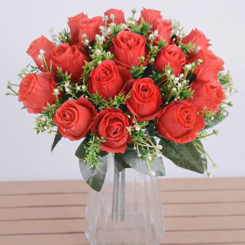 

Искусственные цветы пиона Букет красных роз Листья эвкалипта Свадебное украшение Пион Искусственный цветок для вечеринки Домашний декор на открытом воздухе 1pc