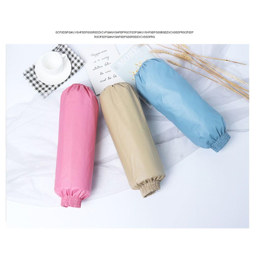 

2 Pairs Waterproof Arm Sleeves Leather Arm Sheath Covers Oversleeves Kitchen темно-червоний колір