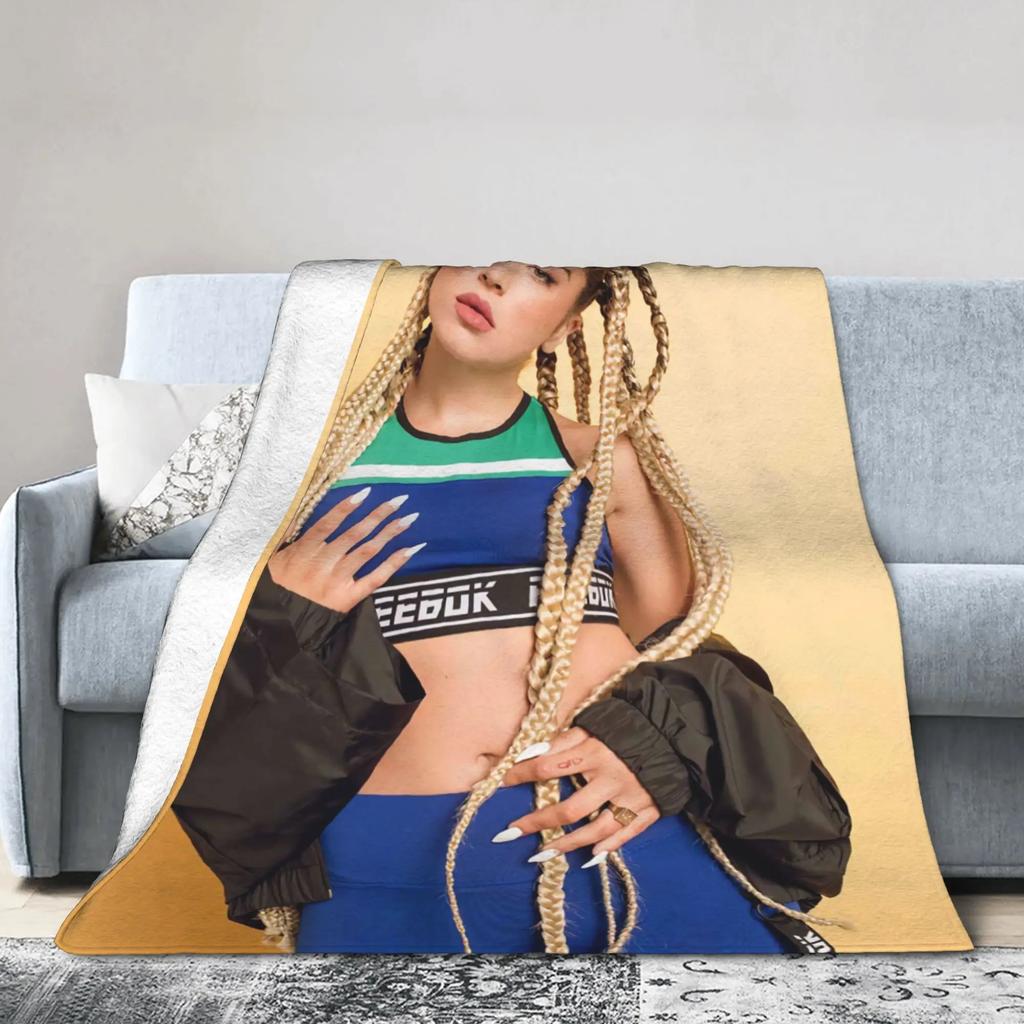 LLolas ndigos Spanish Singer Super Warm Plush Throw Blanket for Boy Girl Fluffy Flannel Sofa Bedspread Cover