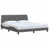 VidaXL Cadre de lit sans matelas gris foncé 180x200 cm tissu 3310616
