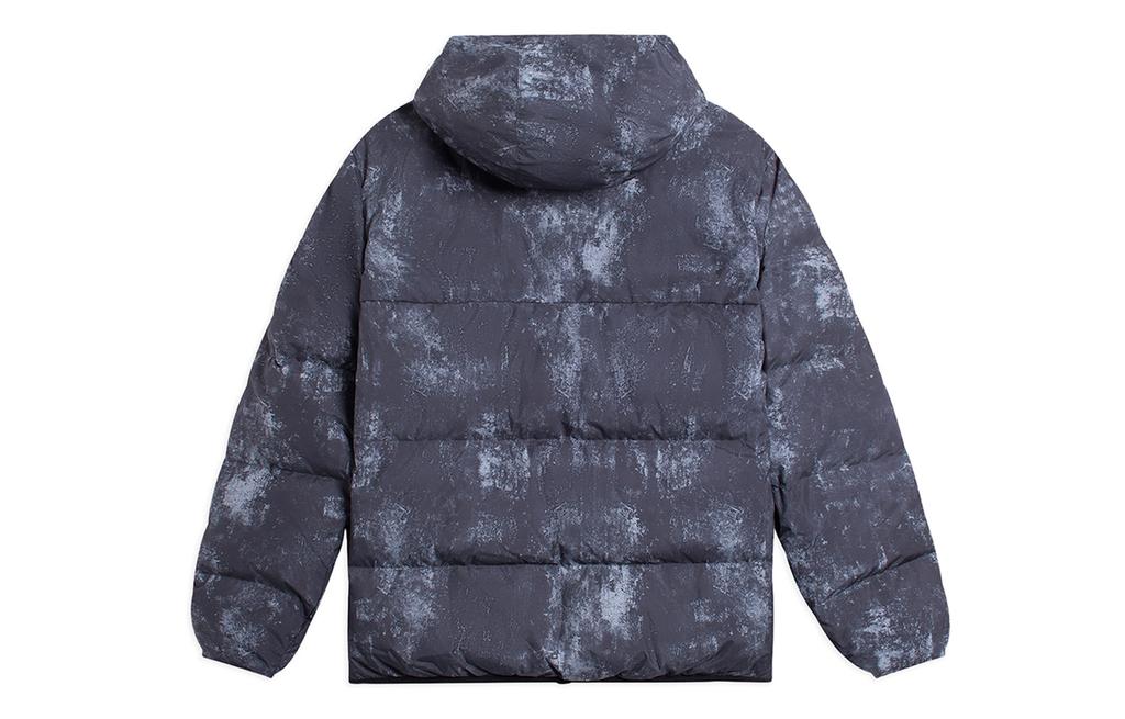 Li Ning Down Jacket Winter Men's Black All Over Print AYMS377-7
