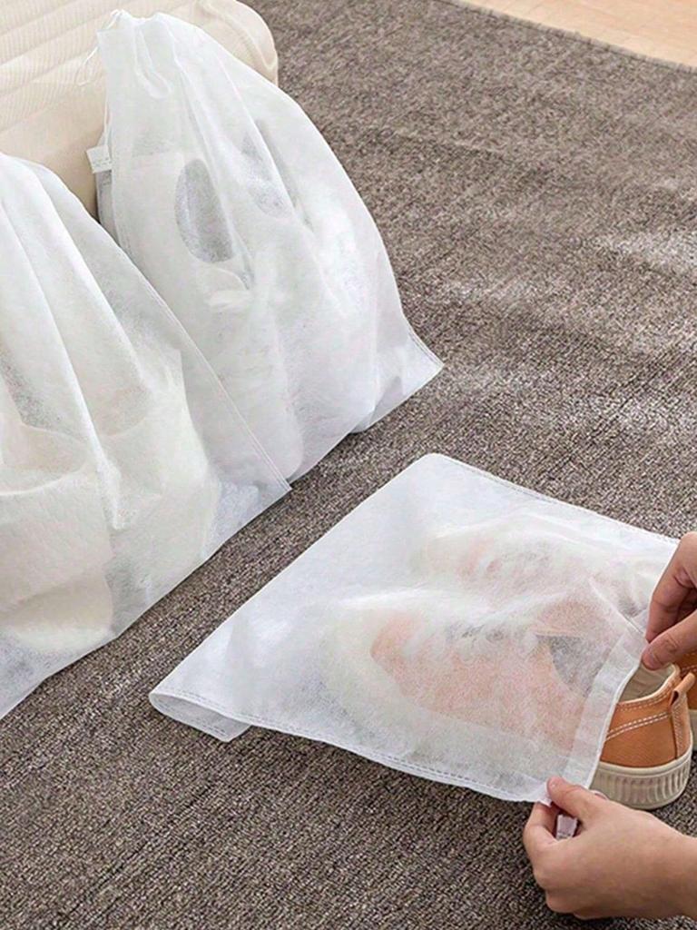 50 Stück Schuhaufbewahrung Staubbeutel, Vlies Schuh Sonnenschutzhülle, Staubschutz für Schuhe, Universeller Staubschutz für Taschen und Kleidung