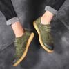High Quality Men's Classic Block Oversized Casual Shoes Men's Suede Lace Up Casual Leather Shoes Fashion Comfortable Flat Shoes