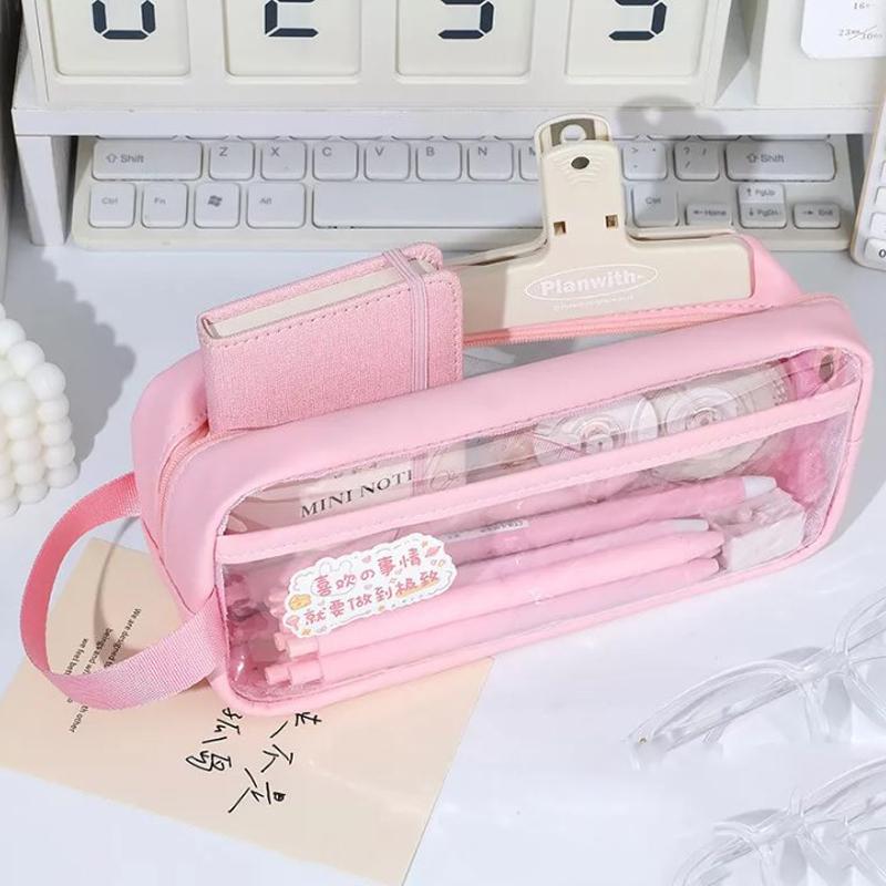 

Большой пенал большой емкости пеналы для мальчиков девочек школьный офис поставщик розовый