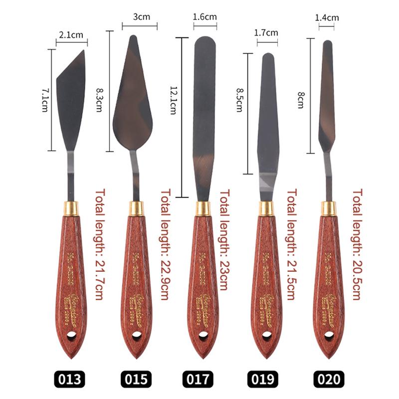 Spatulă Artist, Cuțit de Paletă, Set Cuțite pentru Pictură, Răzuitor pentru Amestec Pictură, Cuțit de Paletă din Oțel Inoxidabil, Spatulă Artă pentru Pictură