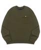 Ellamo Terry Basic Lr-001 Plain Square Pocket Oversized Sweatshirt