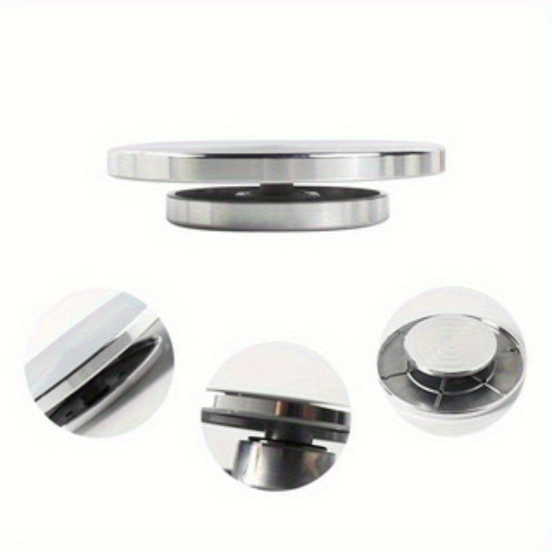 11-30cm Stainless Steel Rotating Disc Clay Handicraft Pottery Mold Parts Two Sided Turntable Parent Child Platform DIY Clay Tool