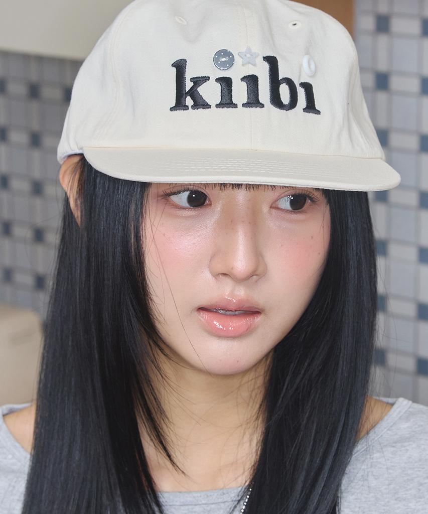 Kiibi Logo Button Cap Ivory