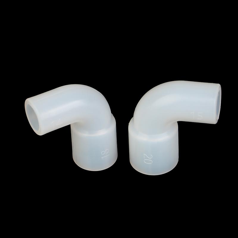 1 sztuka Silikonowy Kolanko Miękkie Twarde Rury Złączka Zmienna Średnica Elastyczny Kąt Prostego Gumowa Złączka Akwarium Nawadnianie Ogród