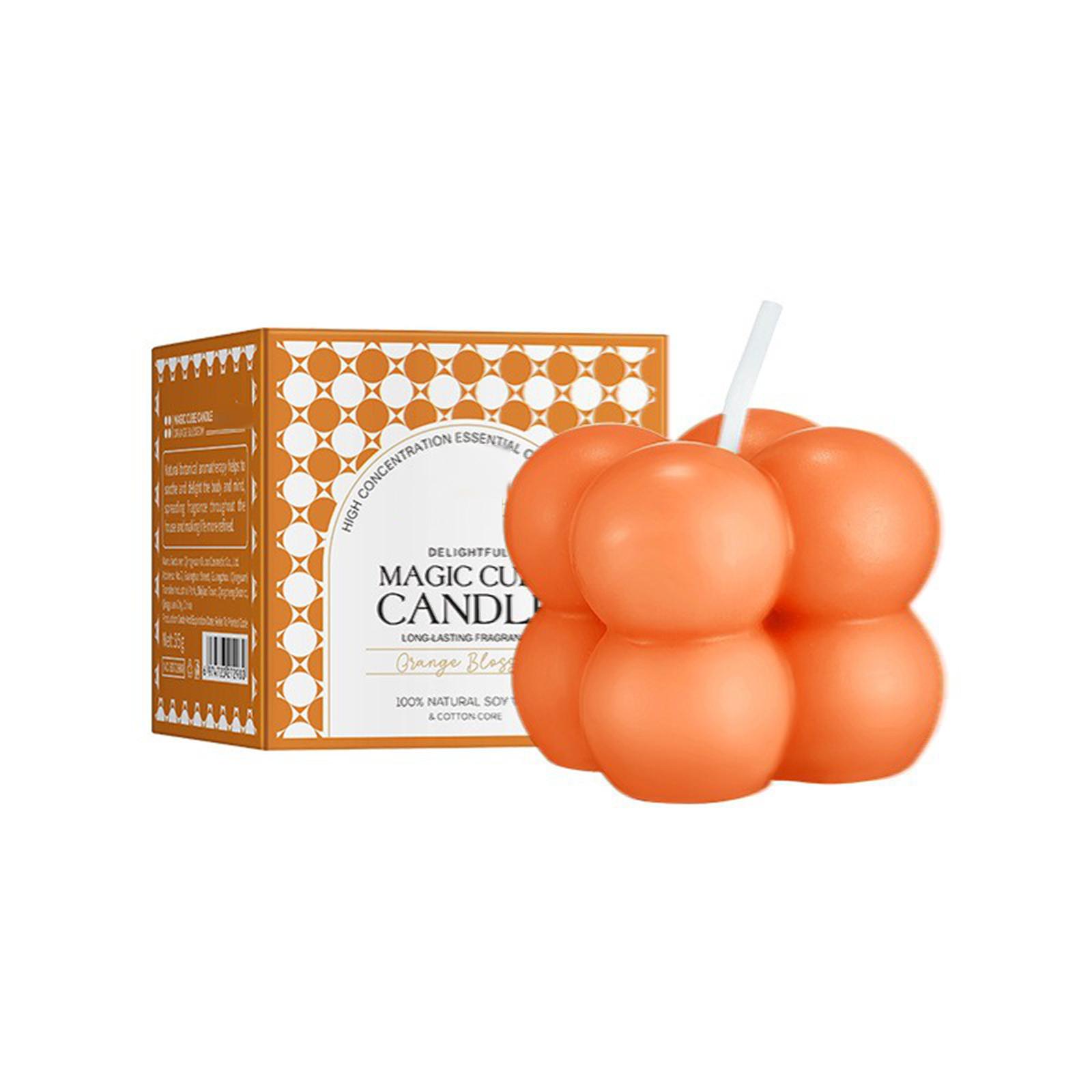 

Празднование дня рождения, разноцветные свечи на день рождения, ароматерапевтические свечи, 1 шт., 35 г One Size оранжевый