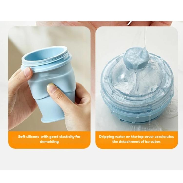 Folding Silicone Travel Cup Ice Molds Perfect for Outdoor Activity Heat Resistant and Space Saving Folding Water Bottle