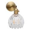 Wall Sconce Glass Lampshade Minimalist Aluminum Alloy Vintage Wall Lamp for Cafe Bedroom Restaurant