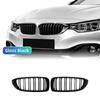 Car Front Bumper Grille Racing Grill For BMW 4 Series F32 F33 F36 M3 F80 M4 F82 12-18 Dual-Slat Glossy Black Accessories