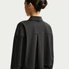 Women's Nike Jackets Women's Black/Dark Smoke Gray Lapel Moderate
