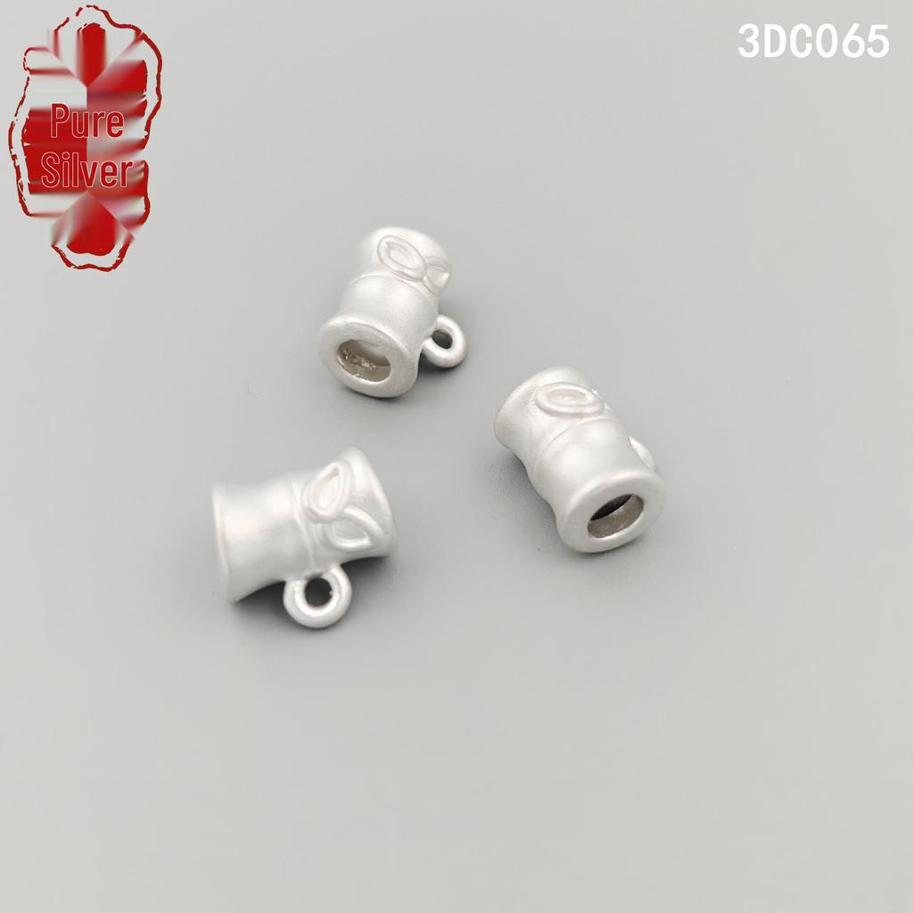 Sterling Silver Bamboo Spacer Beads for DIY Bracelets