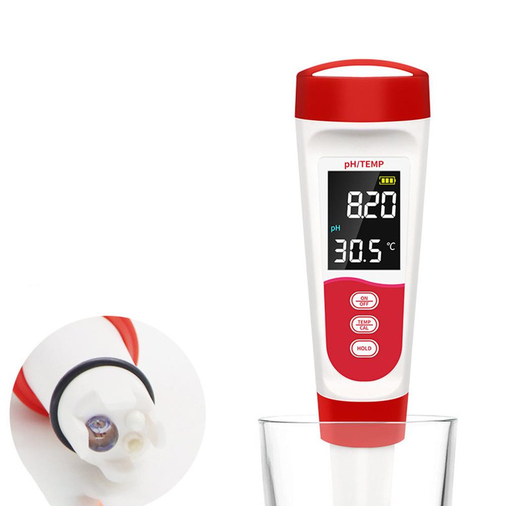 5in1 Digital pH Meter with Voice Guidance Portable Rechargeable for Monitoring Water Quality in Pools and Tanks