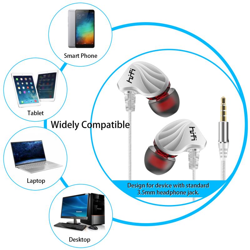 Wired Earphone 3.5mm AUX/Type C In-Ear HIFI 6D Surround Bass In-Ear Game Music Headsets With MIC For Samsung Huawei Xiaomi PC