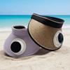 Breathable Sun Hat with Fan Wide Brim Beach Sunshade Hat Outdoor Visor Hat  Mountain Climbing