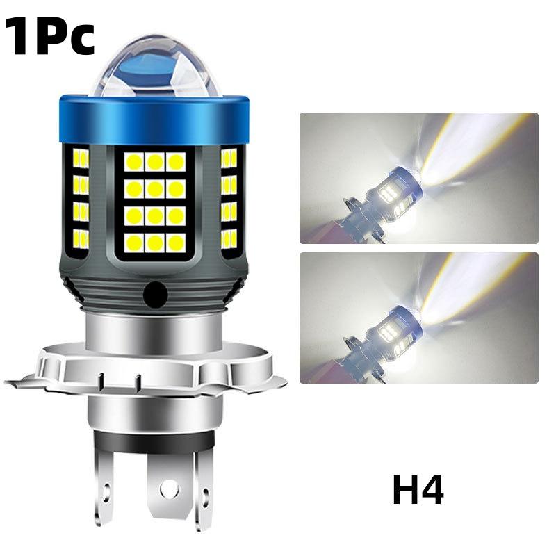 1/2Pcs 120W H4 LED Light For Motorcycle 360° Super Bright Mini Driving Light H4 H6 T19 P15D Headlight