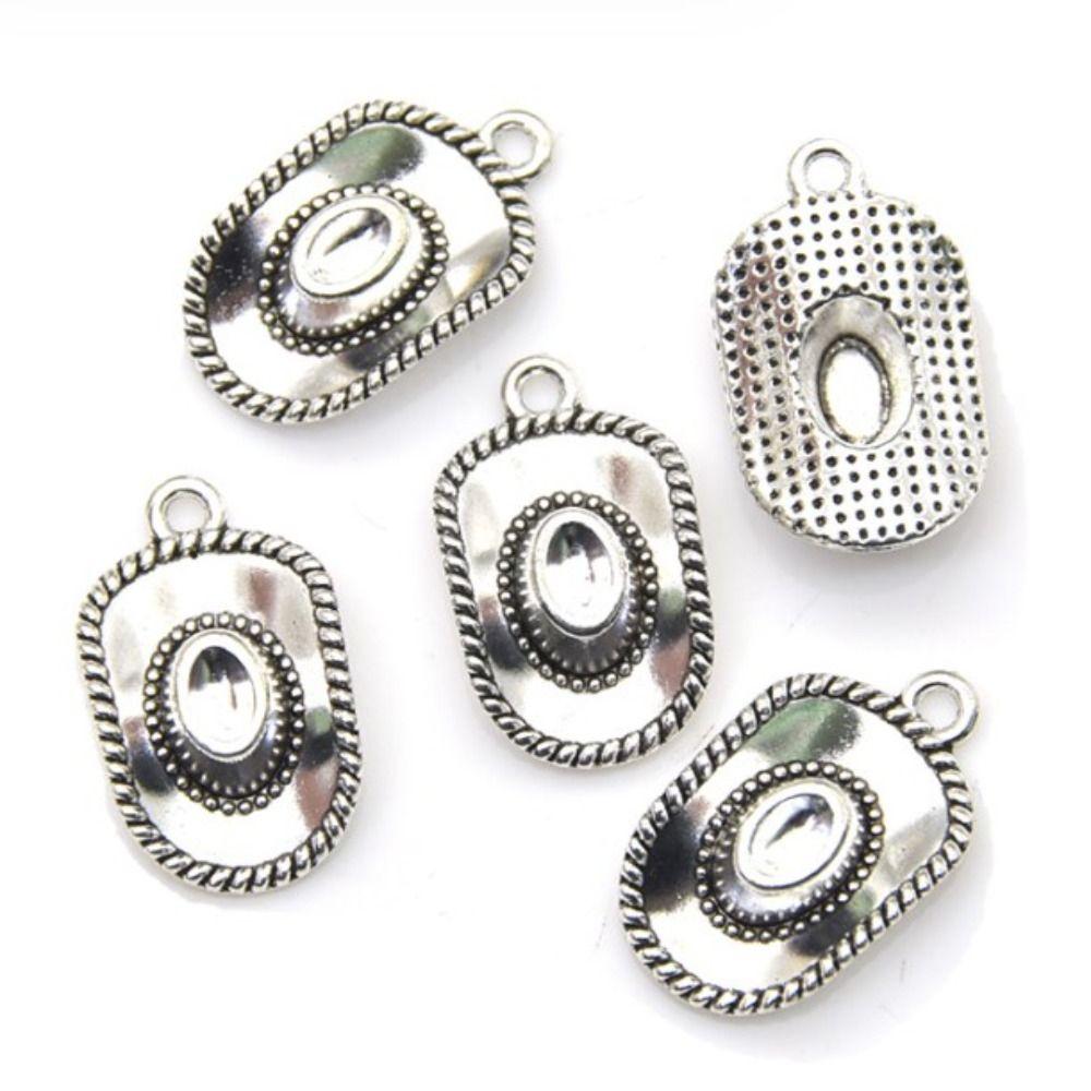 60pcs 22*13mm Alloy Hat Dangle Pendants  for Bracelets Necklace Accessory