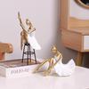 Modern Creative Ballet Dancer Girl Figure Resin Ornaments Children's Room Figurines Decoration Home Office Desk Sculpture Crafts