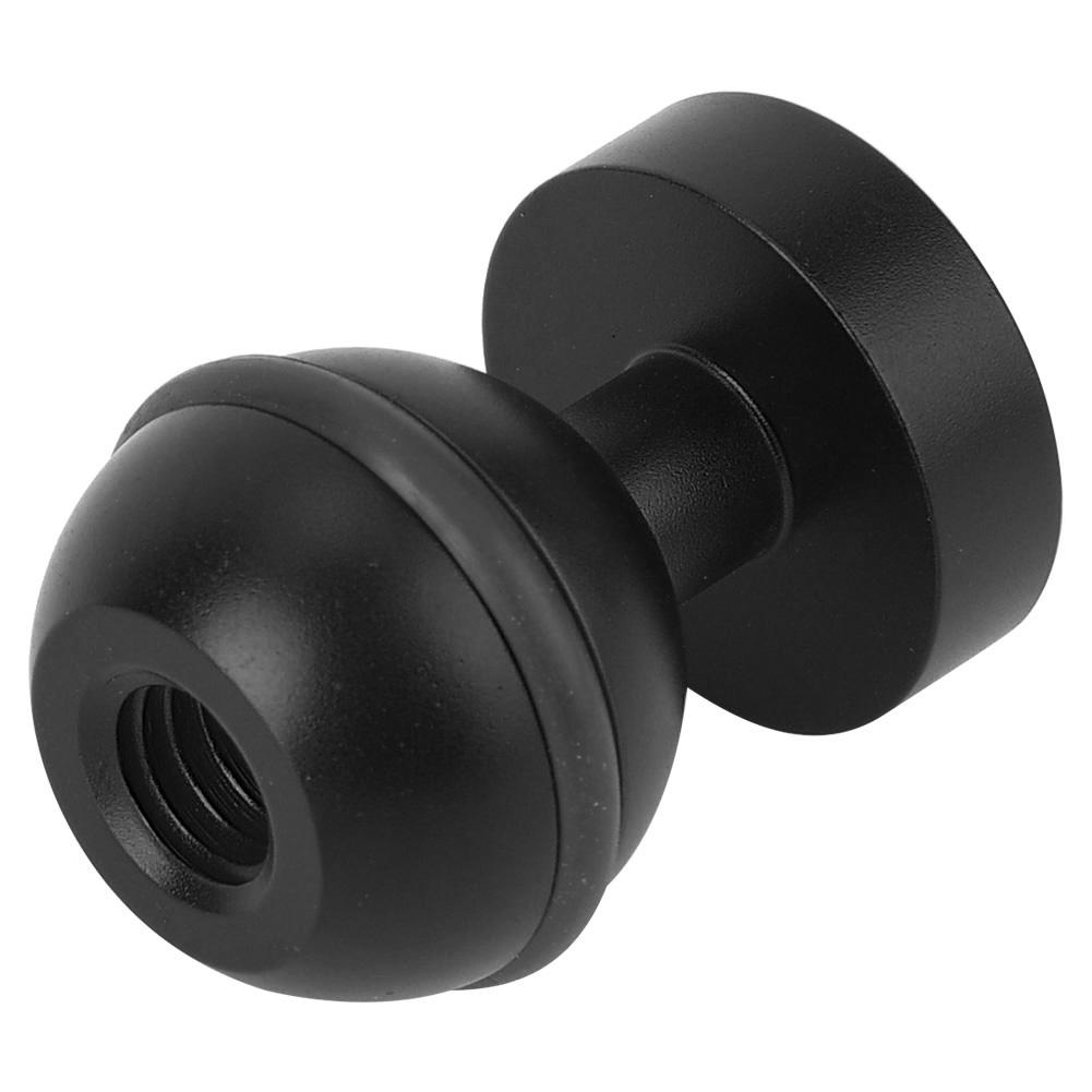 Diving Light Bracket Action Camera Ball Head Base Hot Shoe Mount 1 4 Screw Hole(black)