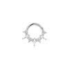CANNER 1PZ Occhio di Cavallo Testa Piatta Filettato Perforazione Osso Auricolare Donna Argento 925 Ins Stella Fiore Geometria Zircone Orecchino a Lobo