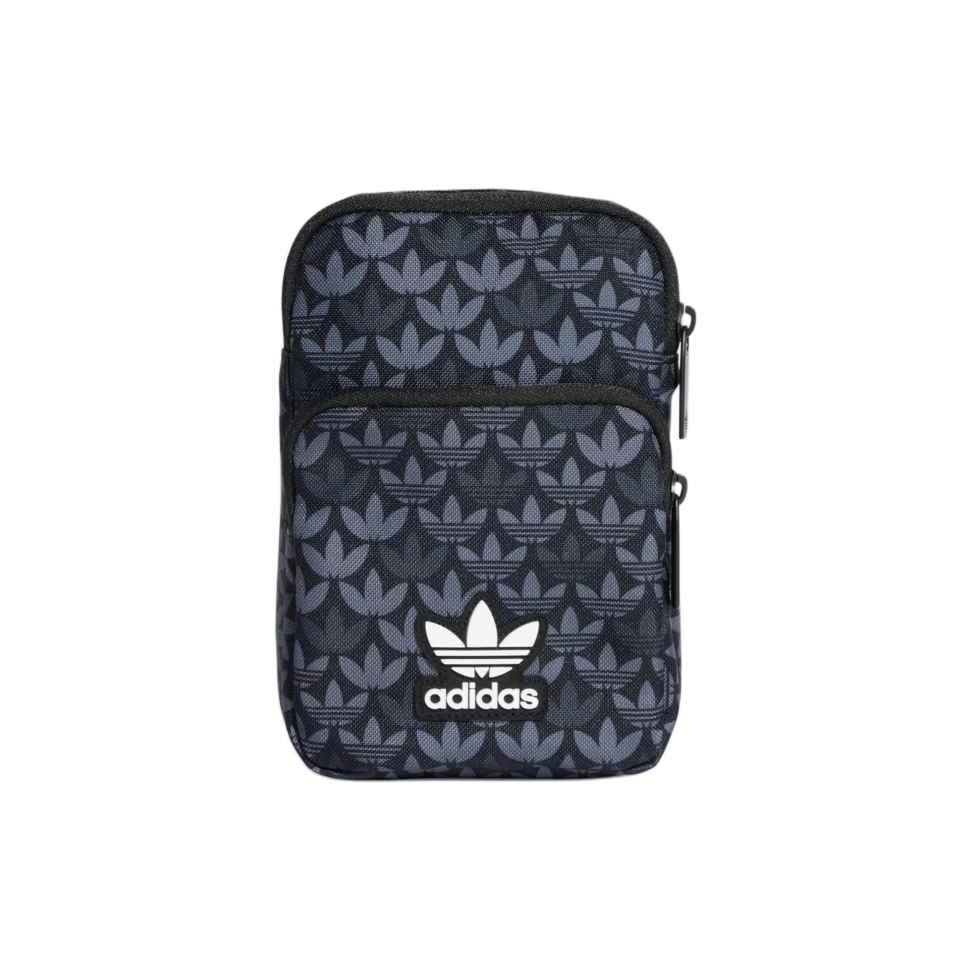 

New Adidas Originals Recycled Polyester Plain Weave Fabric Crossbody Bag, Shoulder Bag Regular Unisex Black IU0011 12.2*5.6*17.8CM