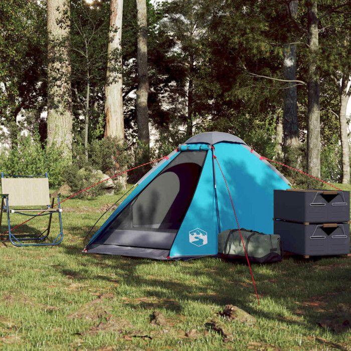 VidaXL Tente de camping à dôme 2 personnes bleu imperméable, tente, abri de camping, abri de jardin, tente de jardin, abri 94766