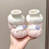 Cozy Cartoon Baby Shoes: Soft Sole, Anti-Drop Plush Cotton for 0-12 Months, Unisex Autumn/Winter Shoe-Sock Combo.