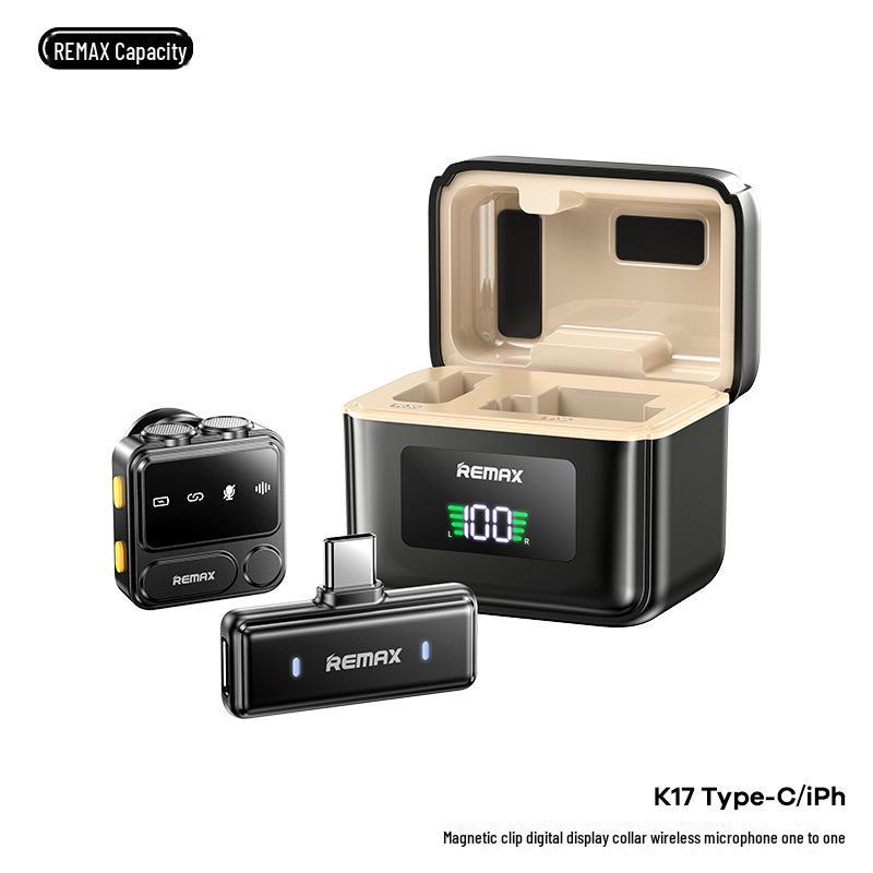 Remax Wireless Noise-Reduction Microphone for Outdoor Live Broadcasts and Interviews