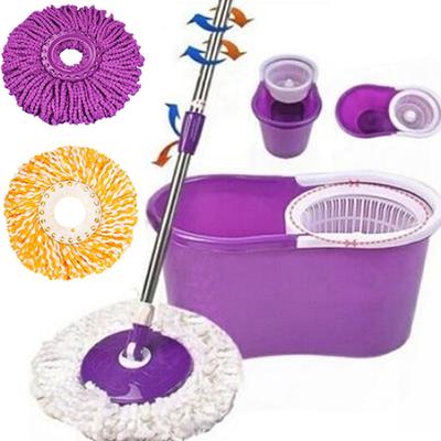 Nützlicher, um 360 Grad drehbarer Kopf, Easy Magic Mikrofaser-Spinning-Bodenwischer-Eimerkopf