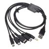 Diy Accessories 5 In 1 Charging Cable For Nintendo Wii U/ New 3Dsxl/New 3Ds/Nds Lite Sp/Psp/Gba Sp Charging Cord