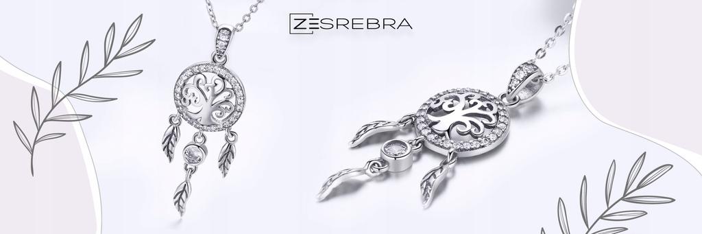Chain Pr 925 With Dream Catcher Pendant Zircons Tree